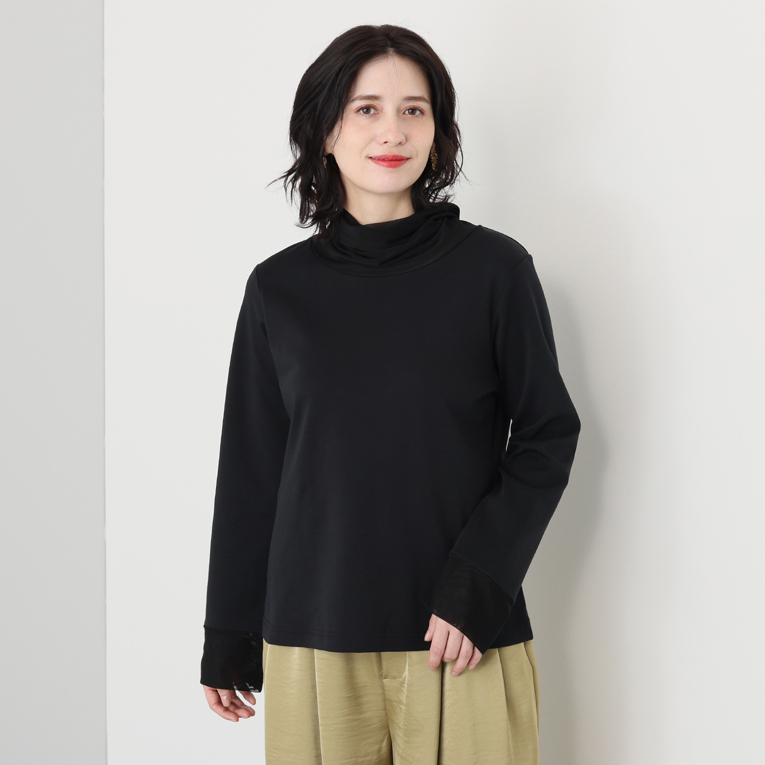 エムジェイアール　バイ マチコ　ジント　ロンドン チュール切替 ジャージー プルオーバー