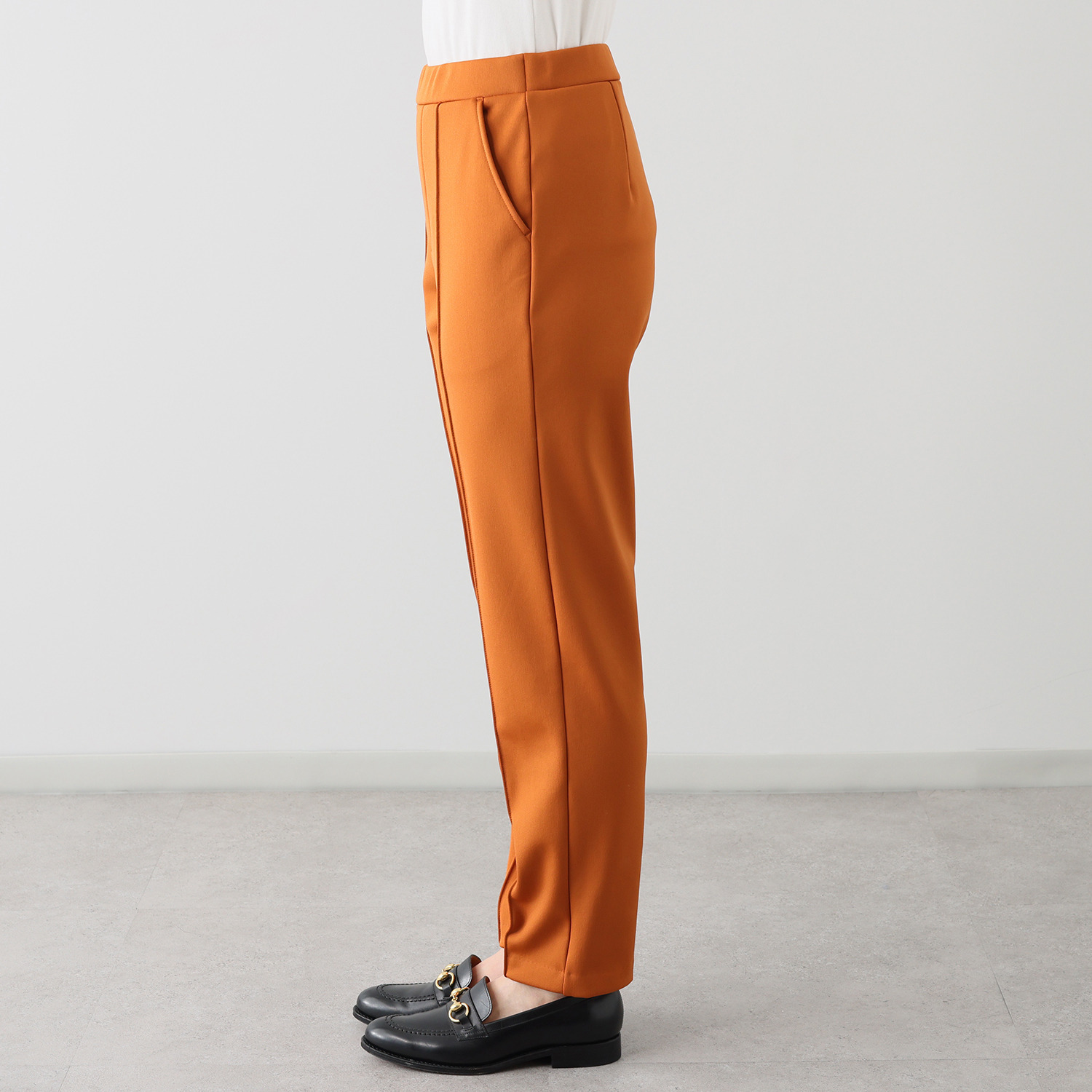 ＴＡＫＵＭＩＢＡ すふれ起毛プラス 保温 イージー テーパードスラックス