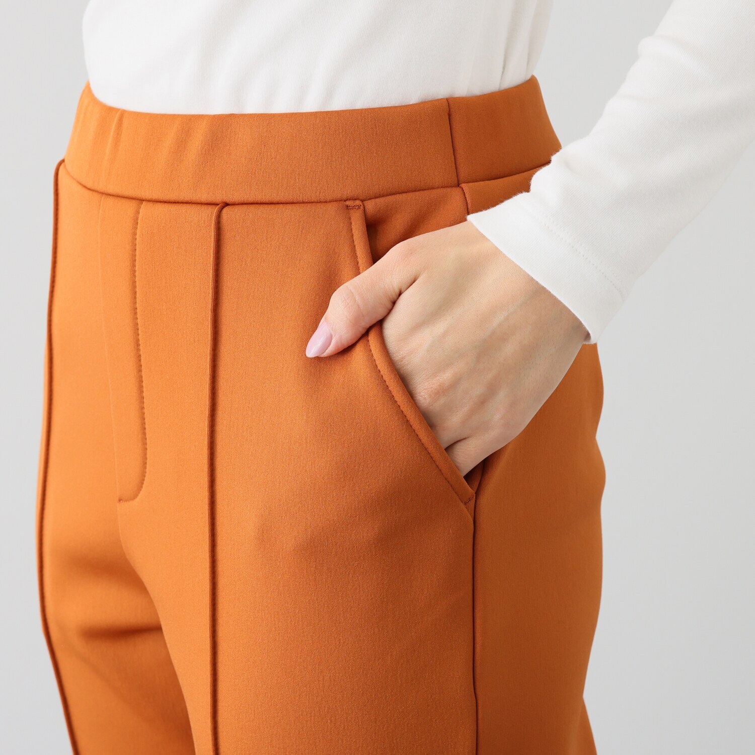 ＴＡＫＵＭＩＢＡ すふれ起毛プラス 保温 イージー テーパードスラックス