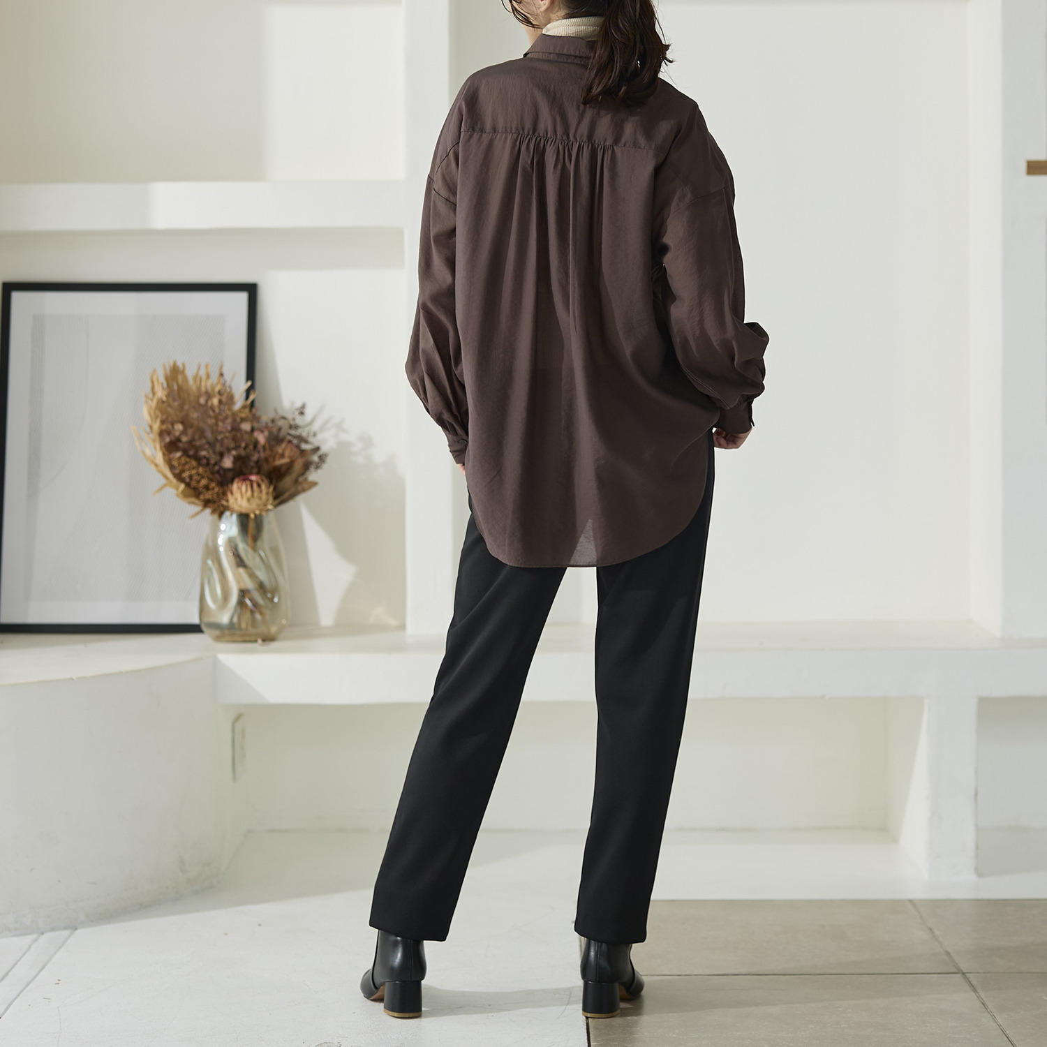 ＴＡＫＵＭＩＢＡ すふれ起毛プラス 保温 イージー テーパードスラックス