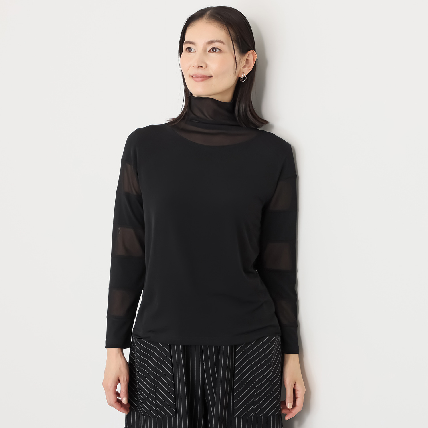 コイビトミサキ シアー メッシュ切替 インナープルオーバー