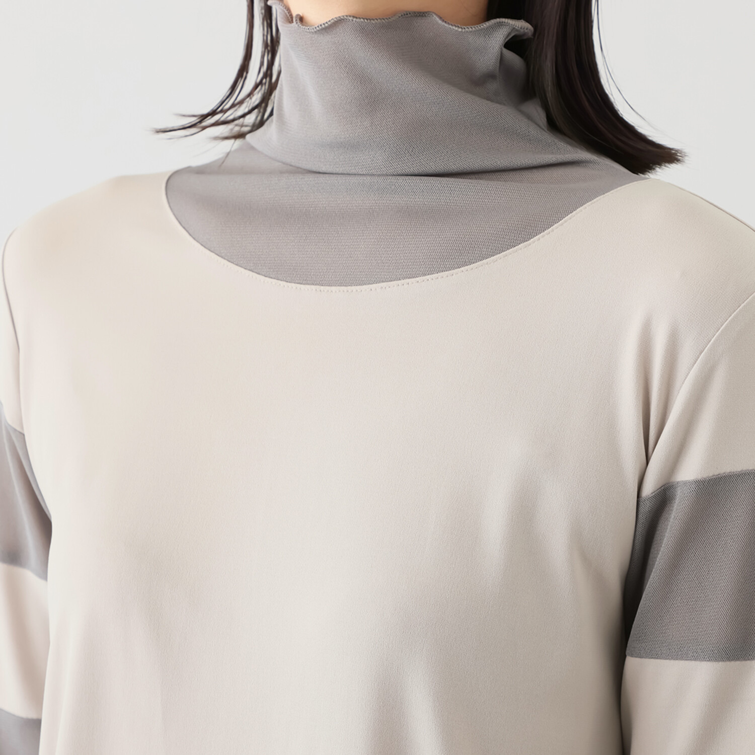 コイビトミサキ シアー メッシュ切替 インナープルオーバー