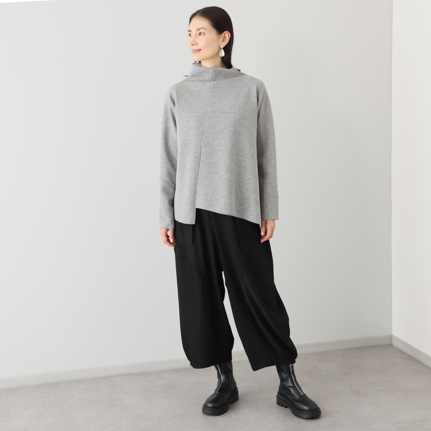 コイビトミサキ アシンメトリーデザイン カットソー プルオーバー