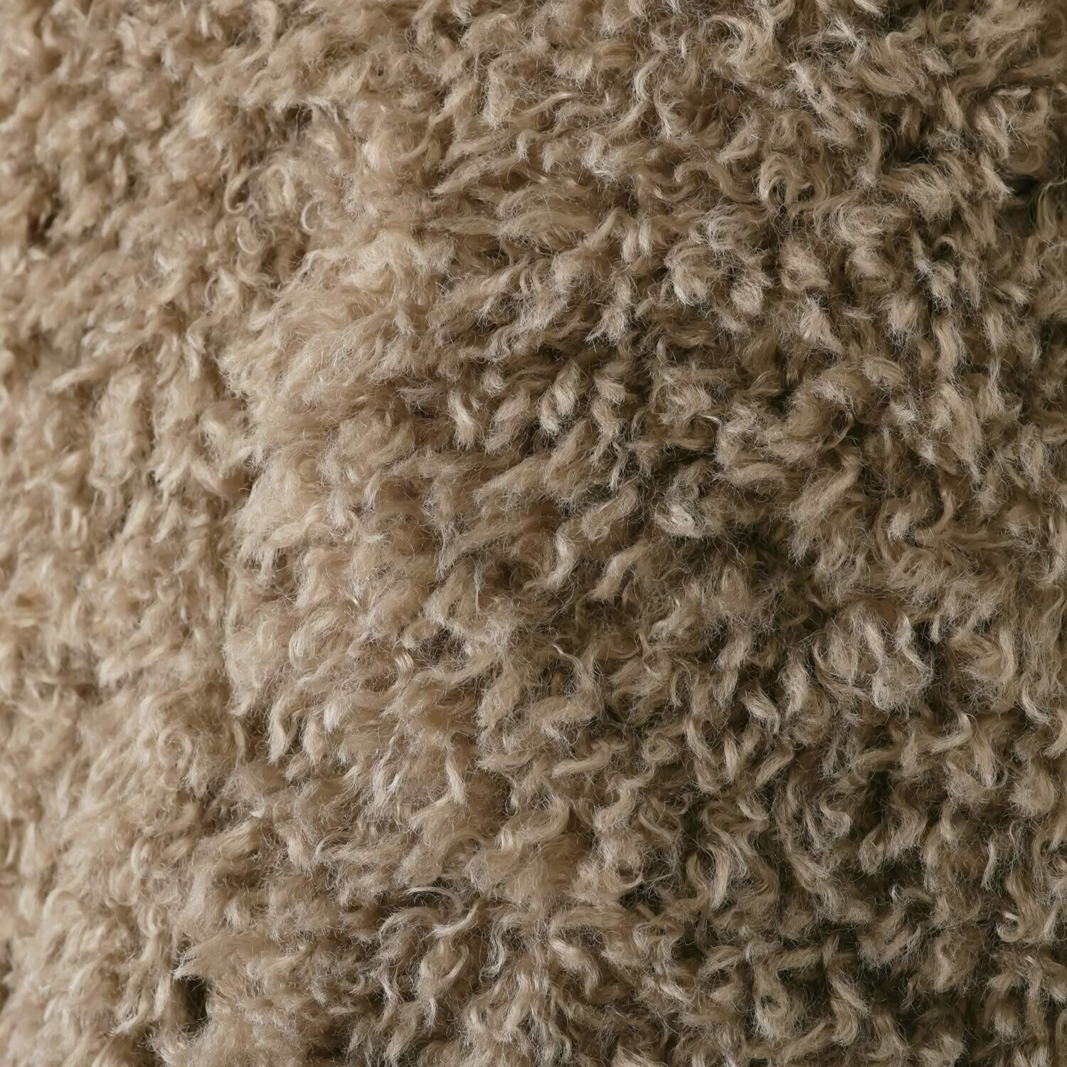 ゼラールスポーツ きれいめ艶やか カーリーフェイクファー ミディ丈ベスト