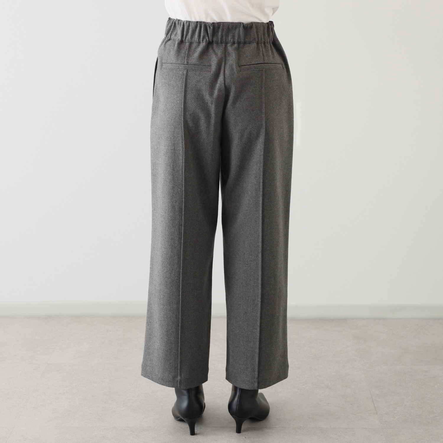 ボン・ブリコラージュ バイ　レイコ・ホウセンジ 小粋なパリジェンヌ風 ワイドストレートパンツ