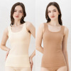 美人工房 にこにこコットン 伸び〜る！ カップ付タンクトップ ２枚セット