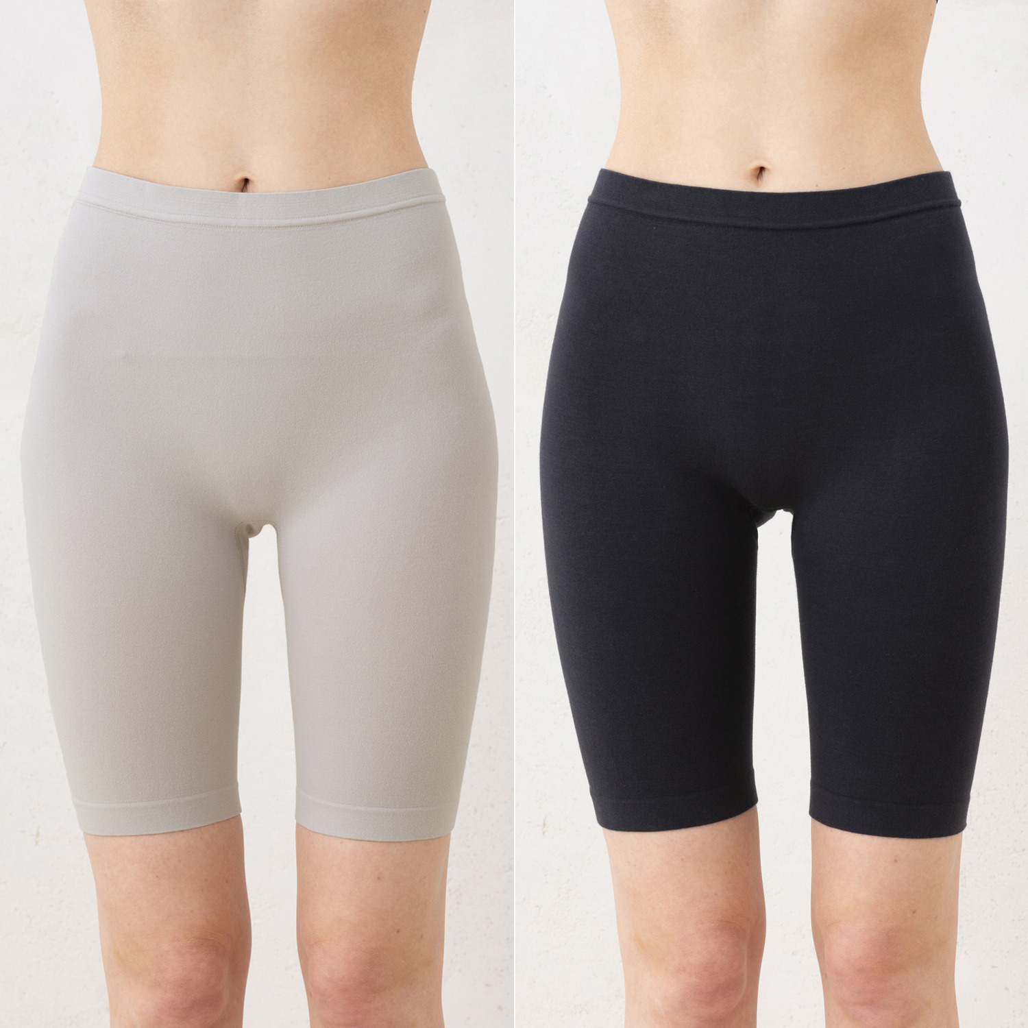 美人工房 にこにこコットン 伸び〜る！ 五分丈ショーツ２枚セット