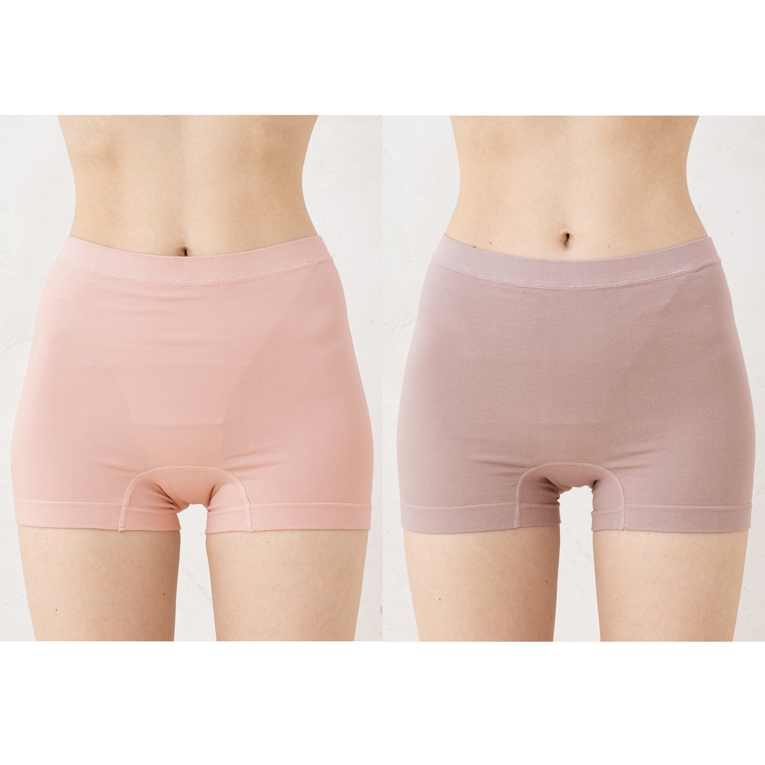 美人工房 にこにこコットン 伸び〜る！ 吸水一分丈ショーツ ２枚セット
