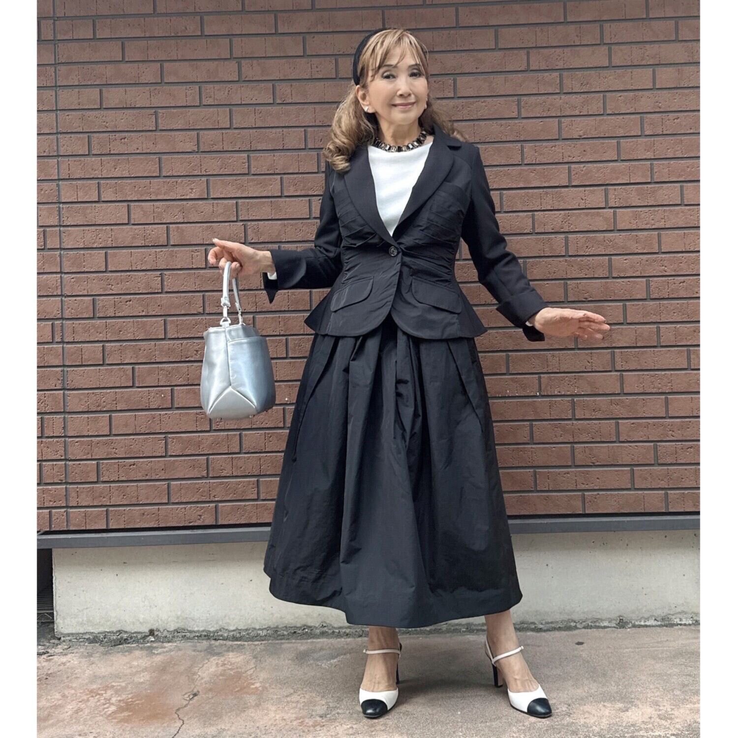 マダムヒロコ オーガンジーレイヤード フレアースカート