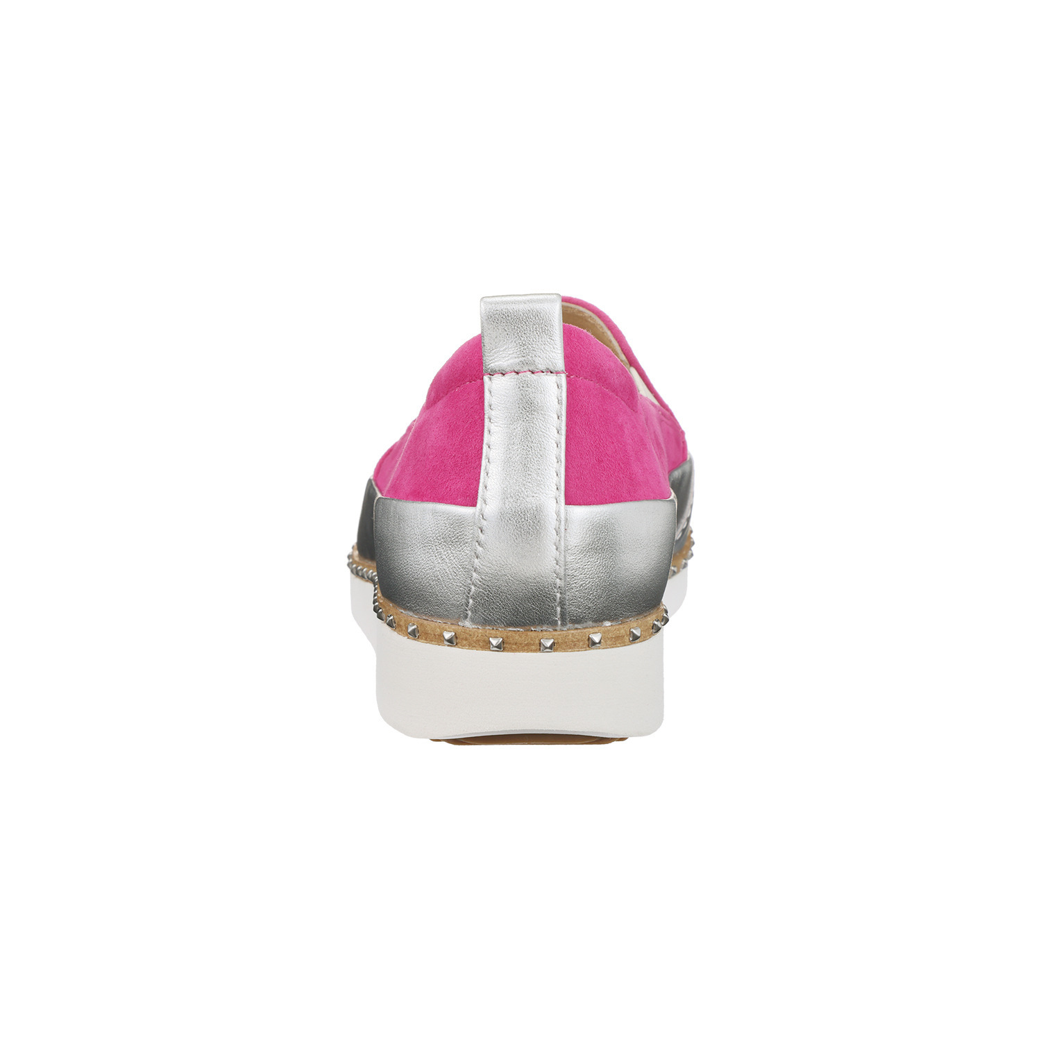 ブソラ 中も外もオールレザー 軽さを追求！ 山羊革 スタッズアクセント スリッポンシューズ