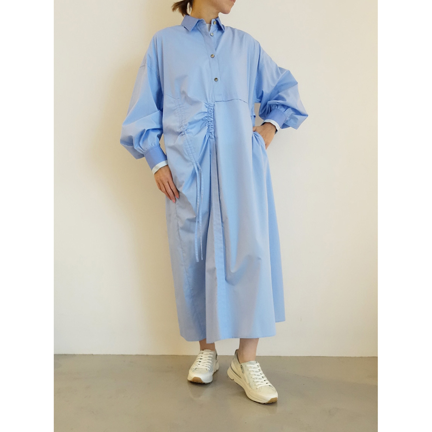 ブソラ 独自開発ＢＭＳソール キルティング レースアップスニーカー