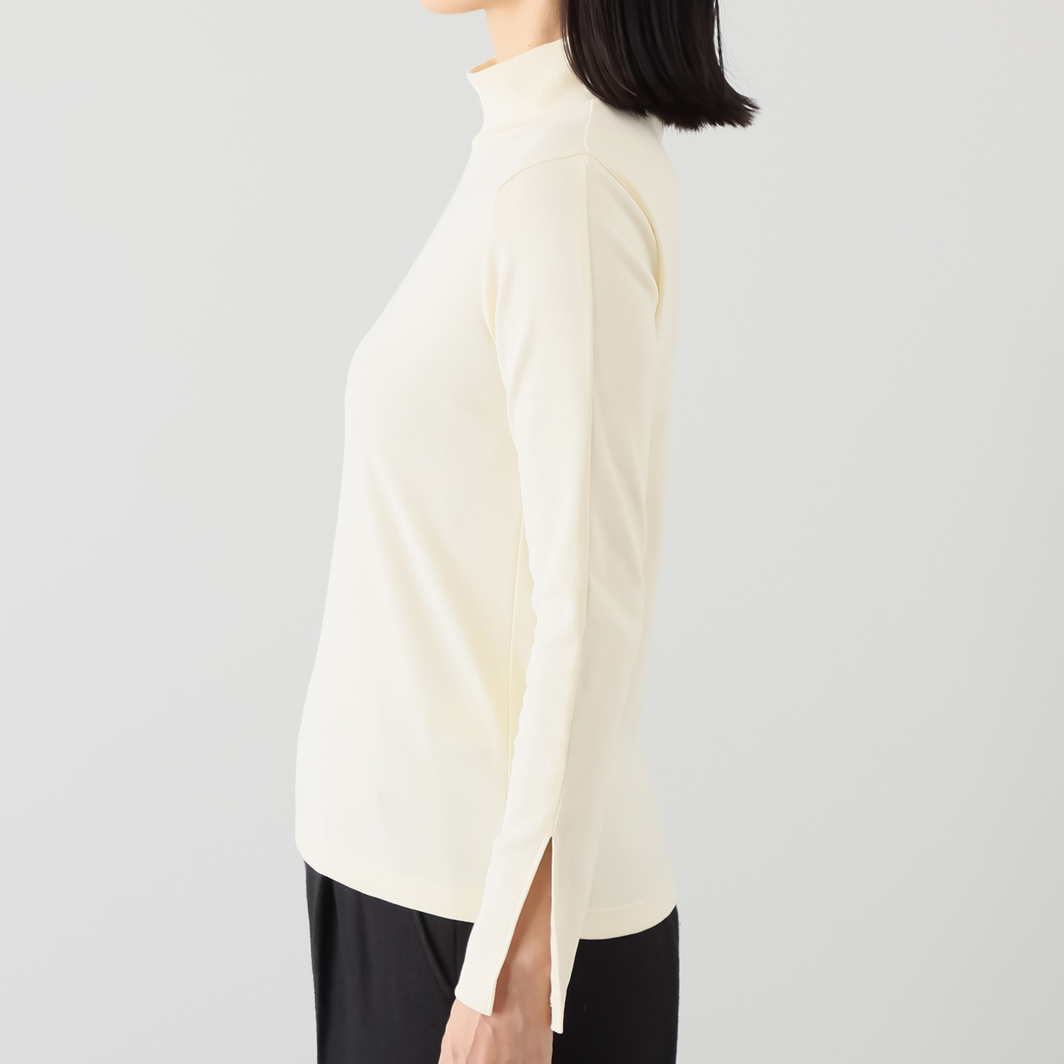 アキ　オザワ ラフなのにスタイリッシュ 永遠のスマートベーシック ハイネックプルオーバー “ＹＯＫＯ”