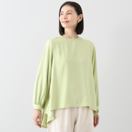 ラヴィーコンフォート ナチュラルストレッチ ウェーブシルエット チュニックブラウス