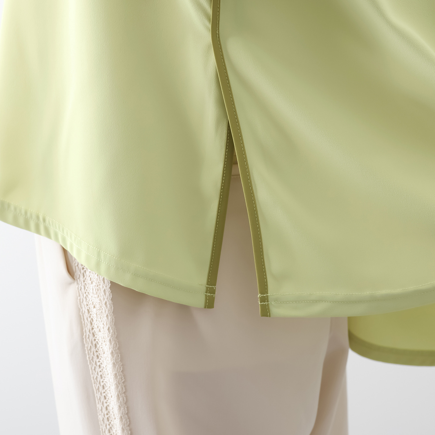 ラヴィーコンフォート ナチュラルストレッチ ウェーブシルエット チュニックブラウス