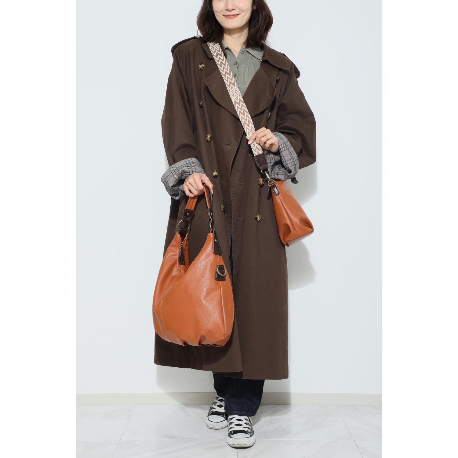 ノットヨット クロワッサン型 親子バッグ