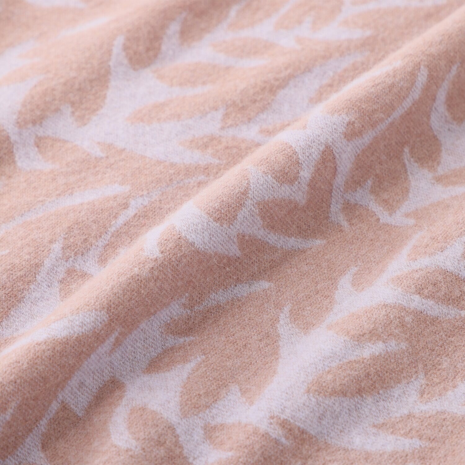 ノットヨット リーフ柄 ウールジャガードスト?ル