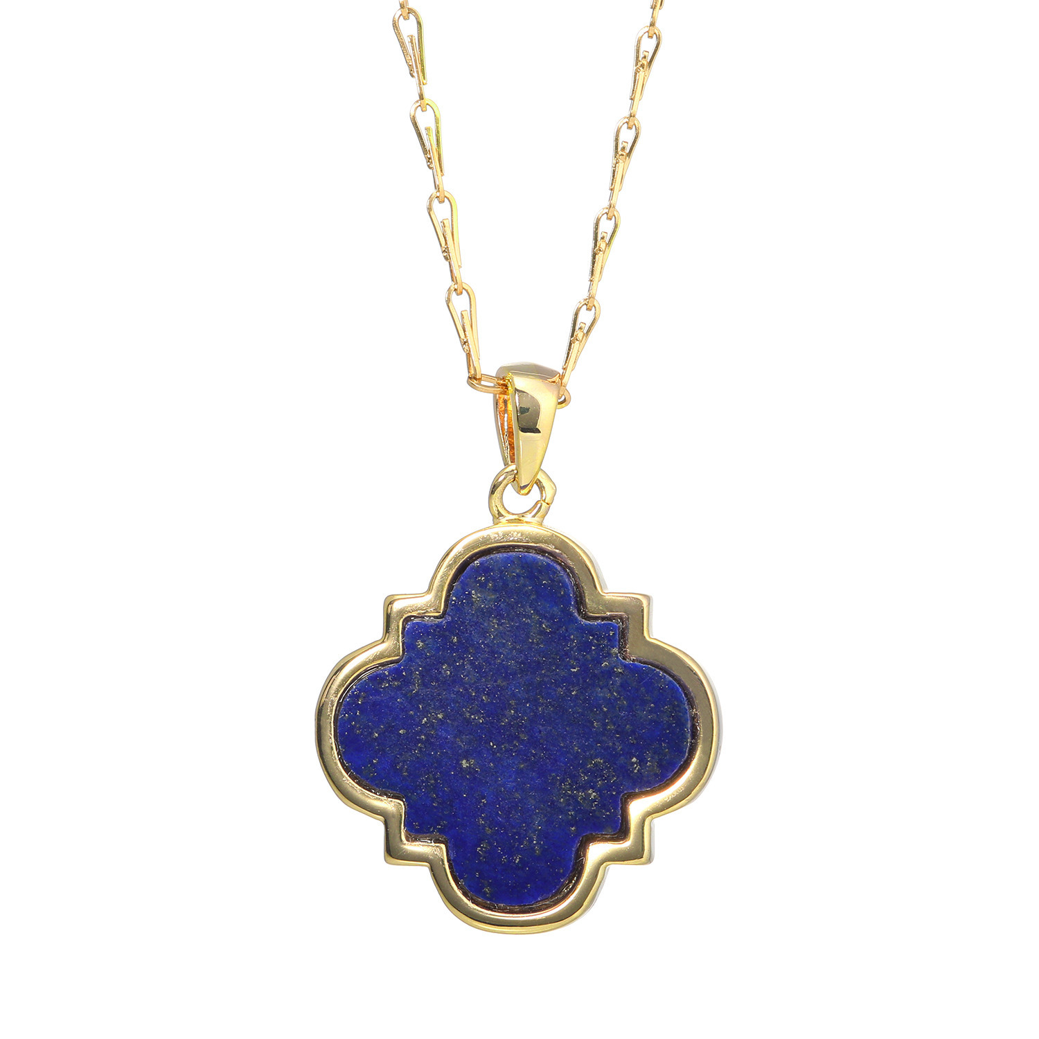 インプレスミー ラピスラズリ クローバーデザイン ペンダント