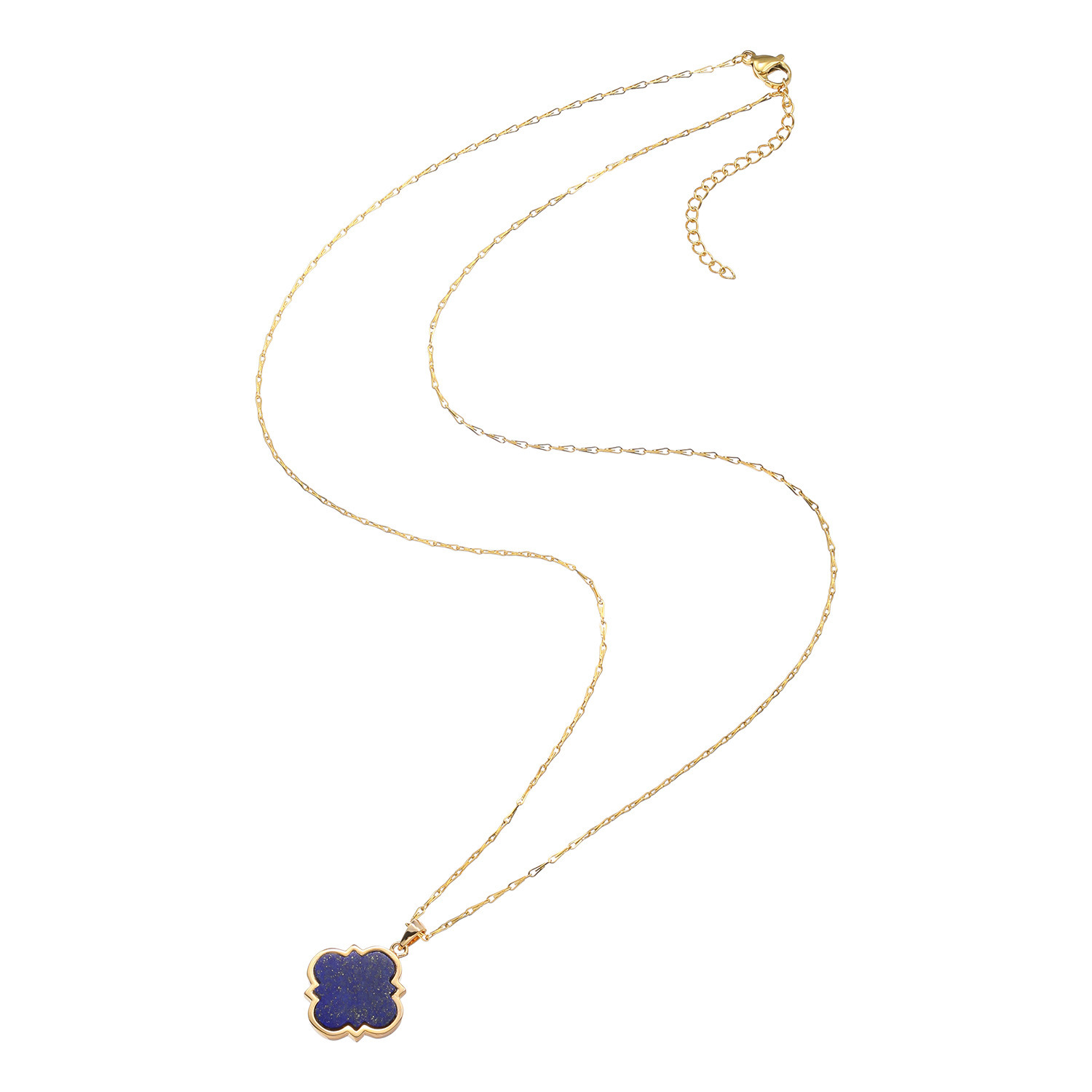 インプレスミー ラピスラズリ クローバーデザイン ペンダント
