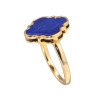 インプレスミー ラピスラズリ クローバーデザイン リング