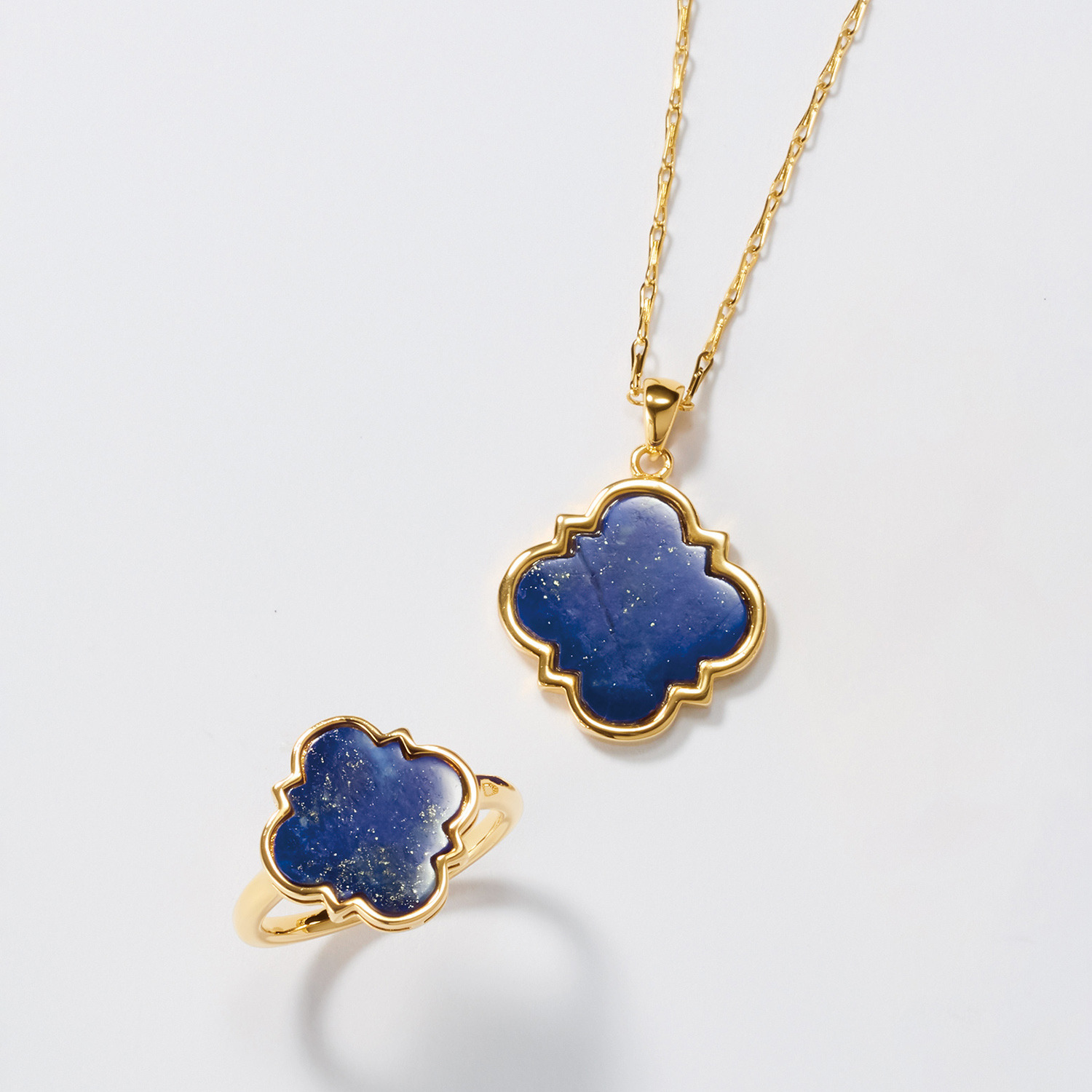 インプレスミー ラピスラズリ クローバーデザイン リング