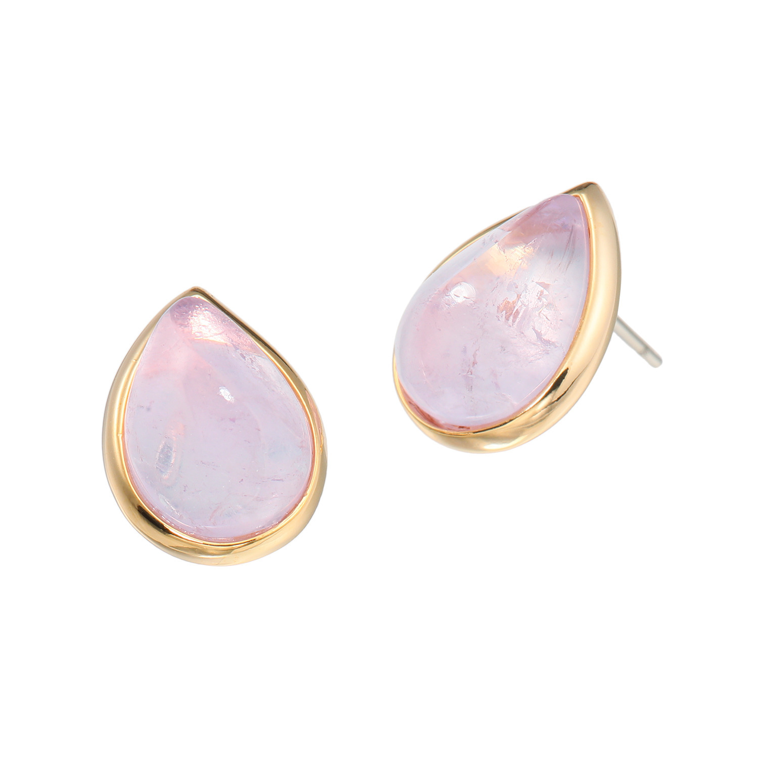 インプレスミー ジェムストーン ペアシェイプ ピークカット イヤリング／ピアス