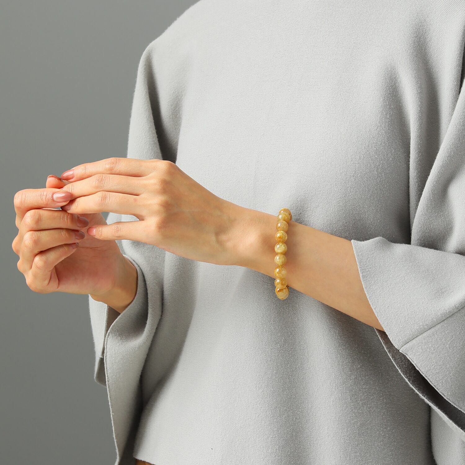 幸石堂 福禄寿の天然石 ゴールデンルチルクォーツ ラグジュアリー ブレスレット 〜金運〜