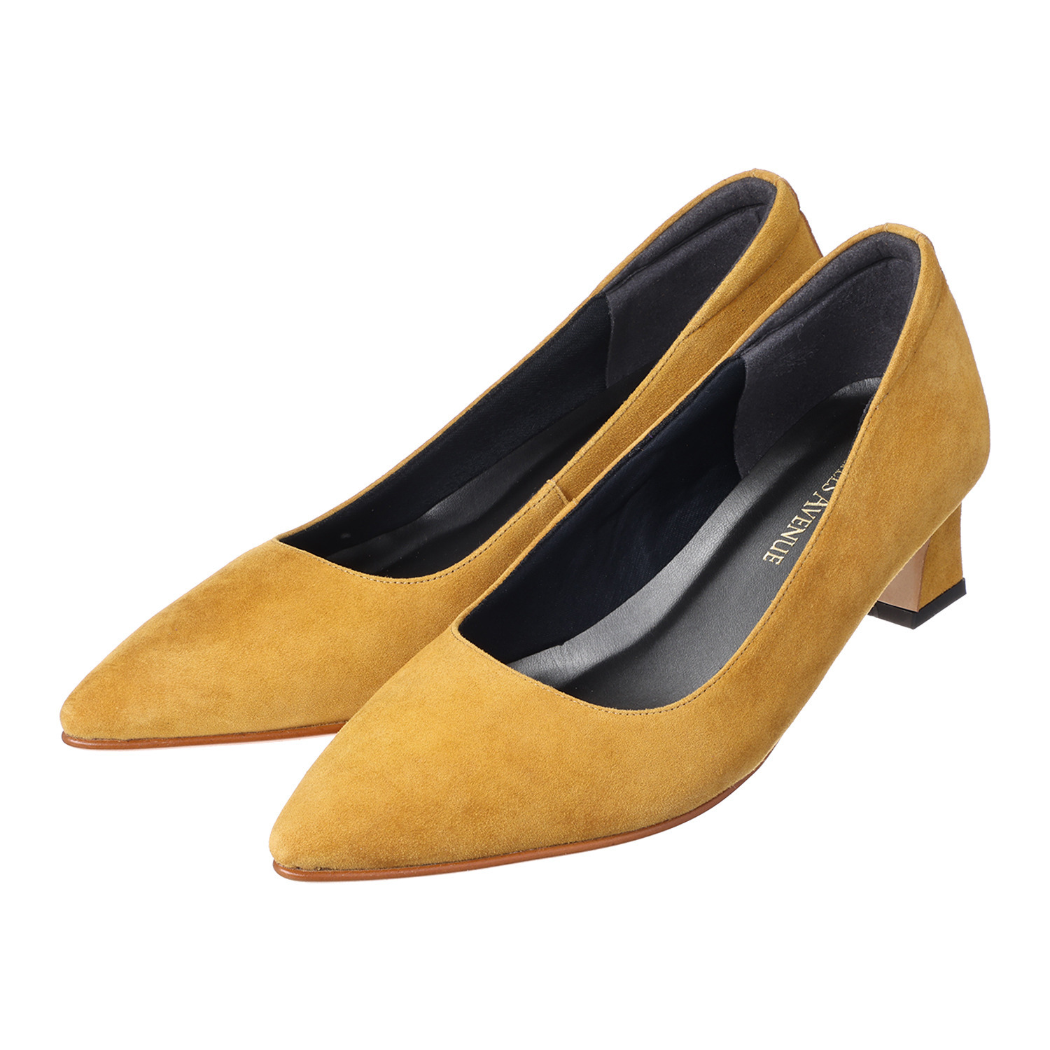 ヒルズアヴェニュー ＜日本製＞ シープスエード プレーンパンプス