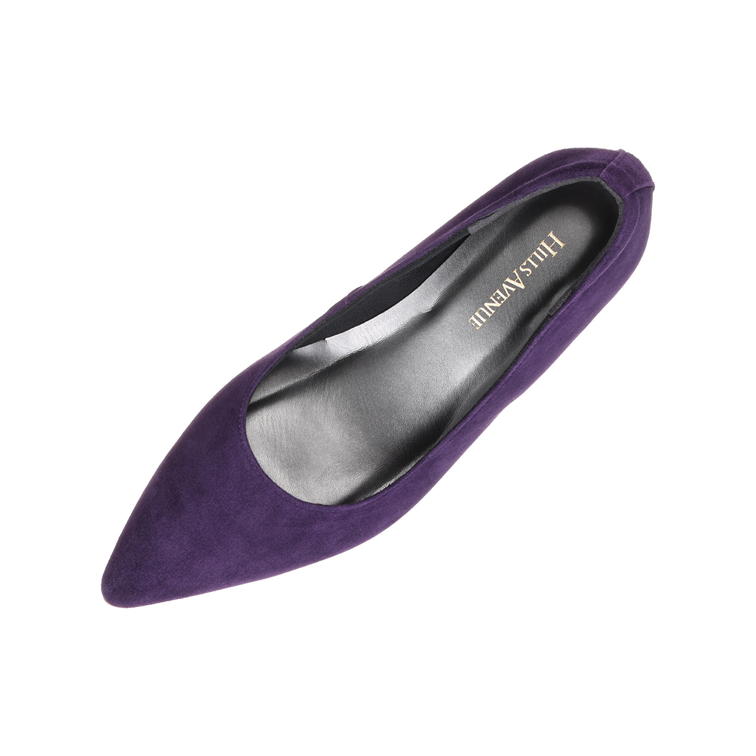 ヒルズアヴェニュー ＜日本製＞ シープスエード プレーンパンプス