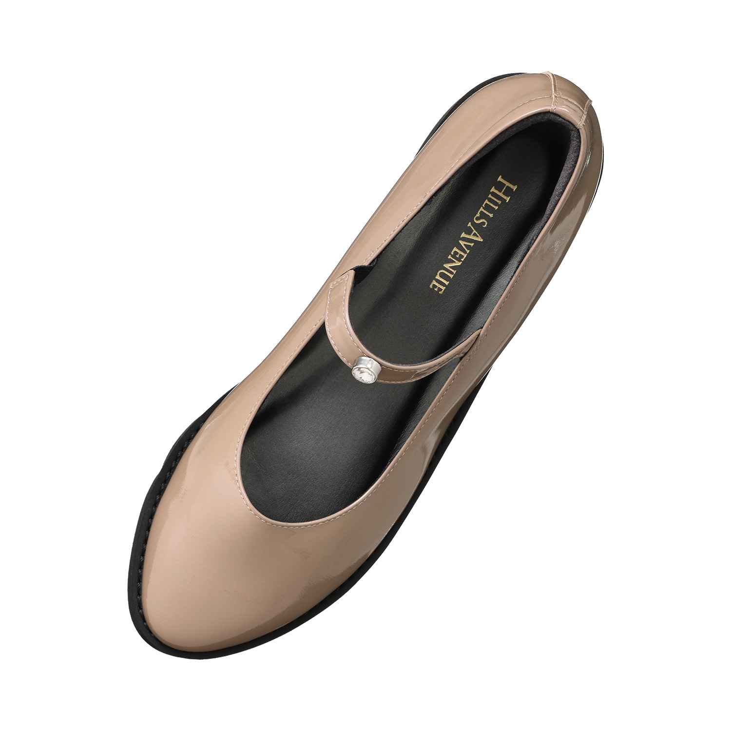 ヒルズアヴェニュー ＜日本製＞ シープエナメル メリージェーンデザイン パンプス