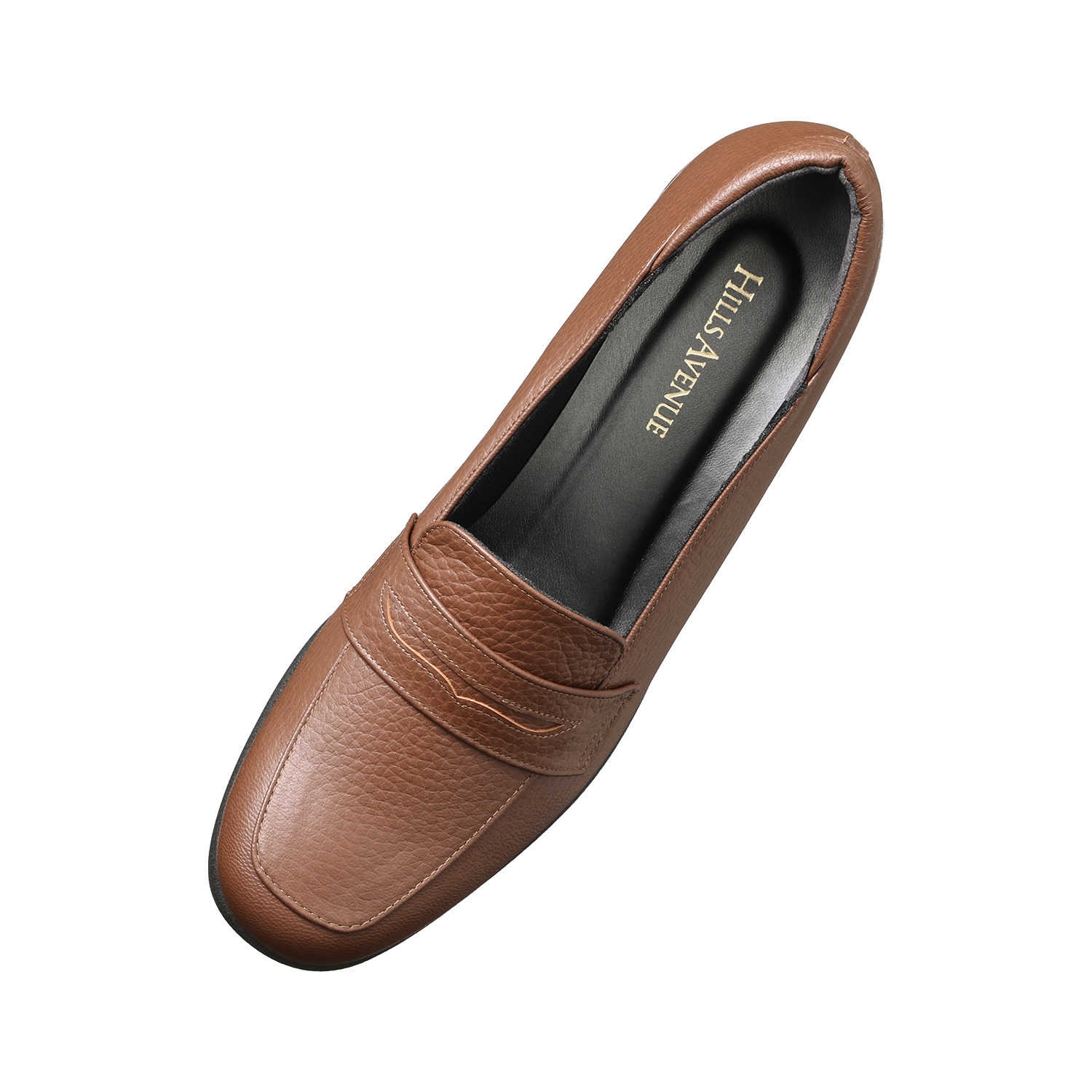 ヒルズアヴェニュー ＜日本製＞ ゴートレザーシュリンク ウェーブソールパンプス