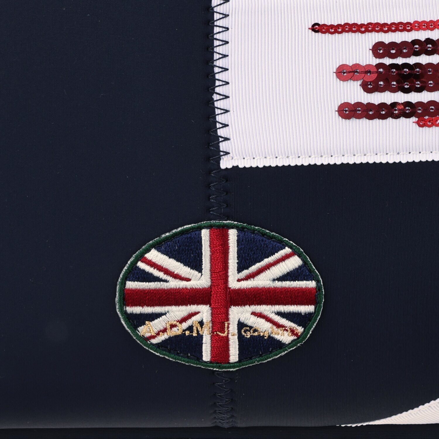 エーディーエムジェイ マジックライト（Ｒ） ユニオンジャック シークイン刺しゅう トートバッグ＜Ｍ＞