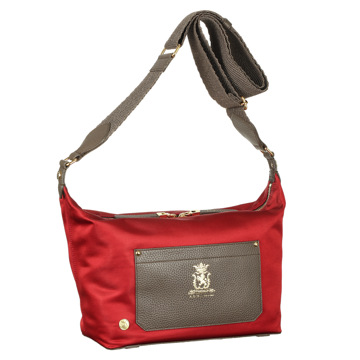 エーディーエムジェイ はっ水 ナイロンリュクス クロスボディバッグ