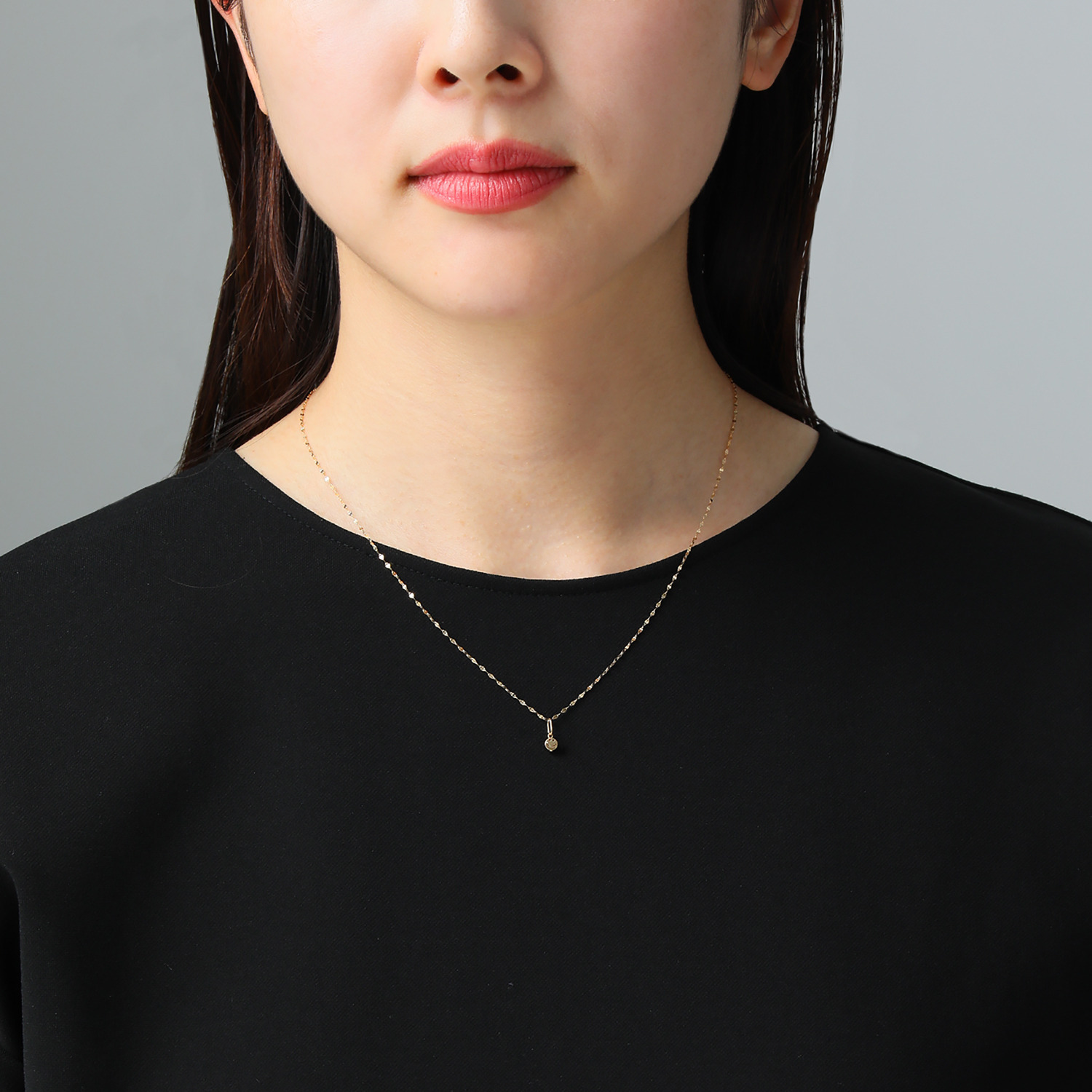 エクラプリュス １８Ｋ ダイヤモンド スマイル リバーシブルチャーム