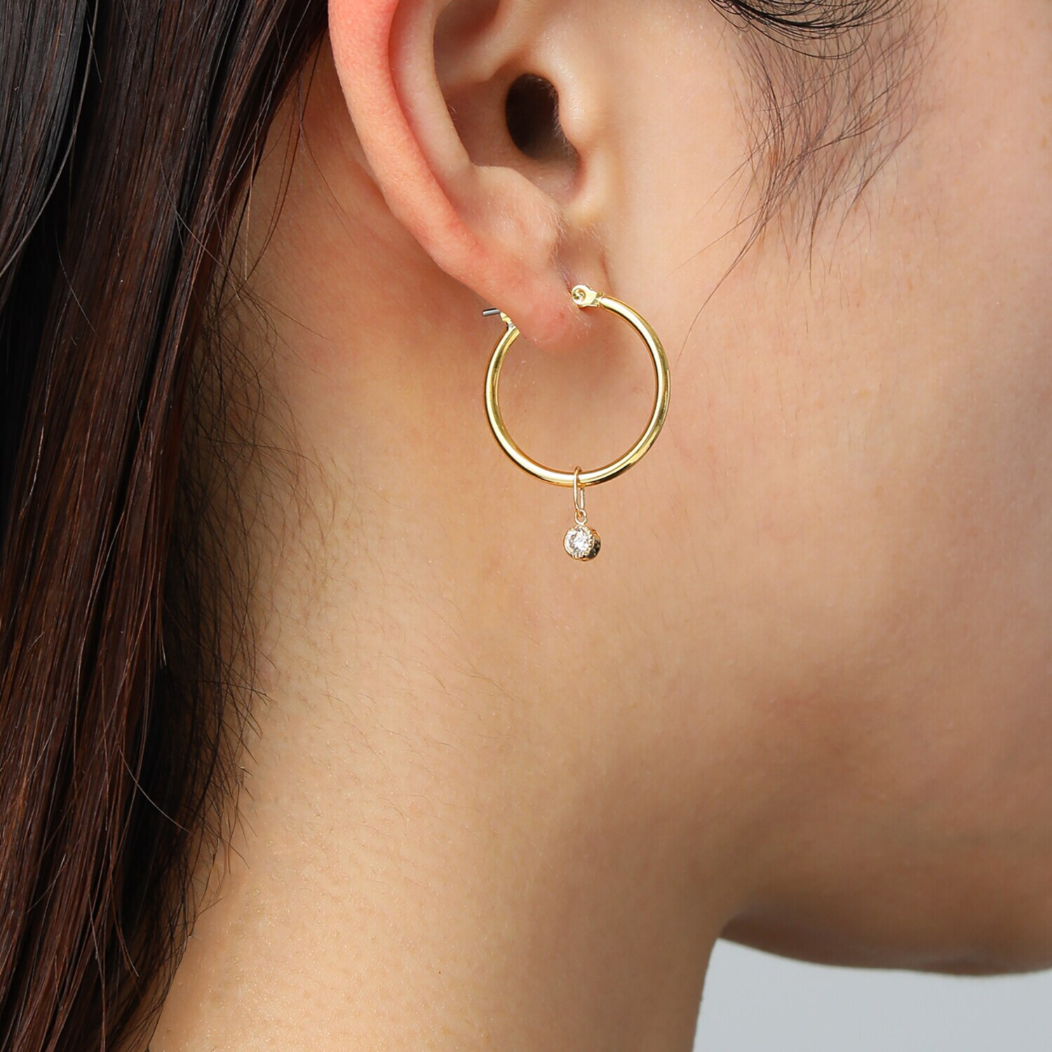 エクラプリュス １８Ｋ ダイヤモンド スマイル リバーシブルチャーム