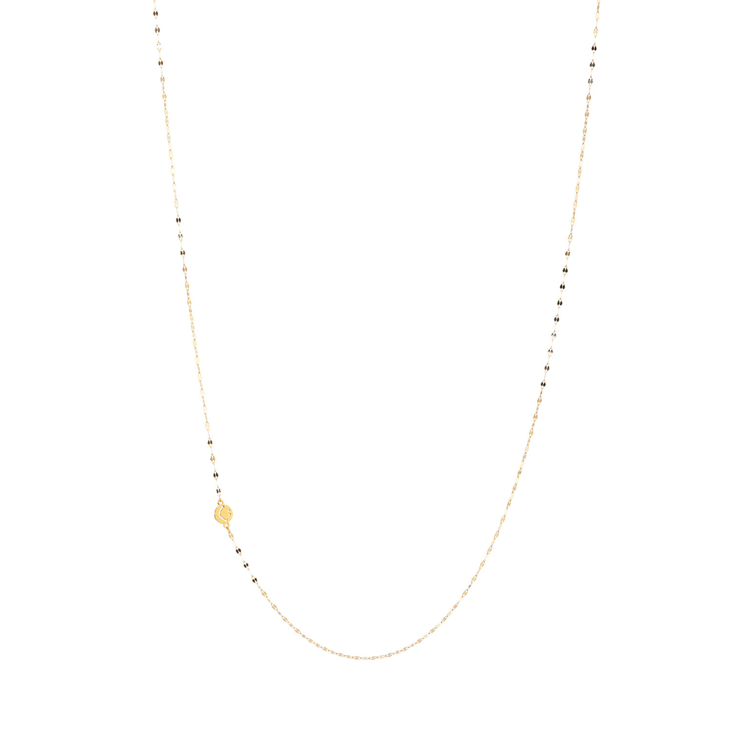 エクラプリュス １８Ｋ スマイル サテライトチェーン ロングネックレス