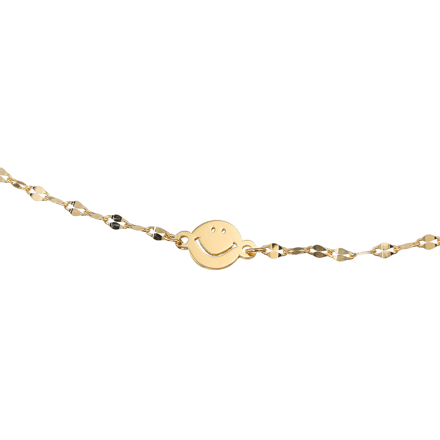 エクラプリュス １８Ｋ スマイル サテライトチェーン ブレスレット