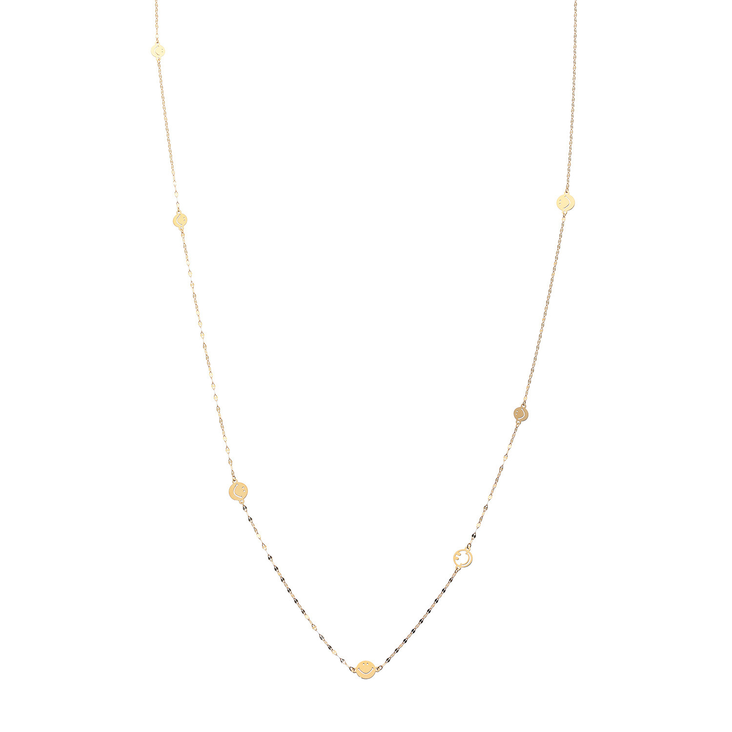 エクラプリュス １８Ｋ スマイルステーション ２ウェイ スーパーロングネックレス