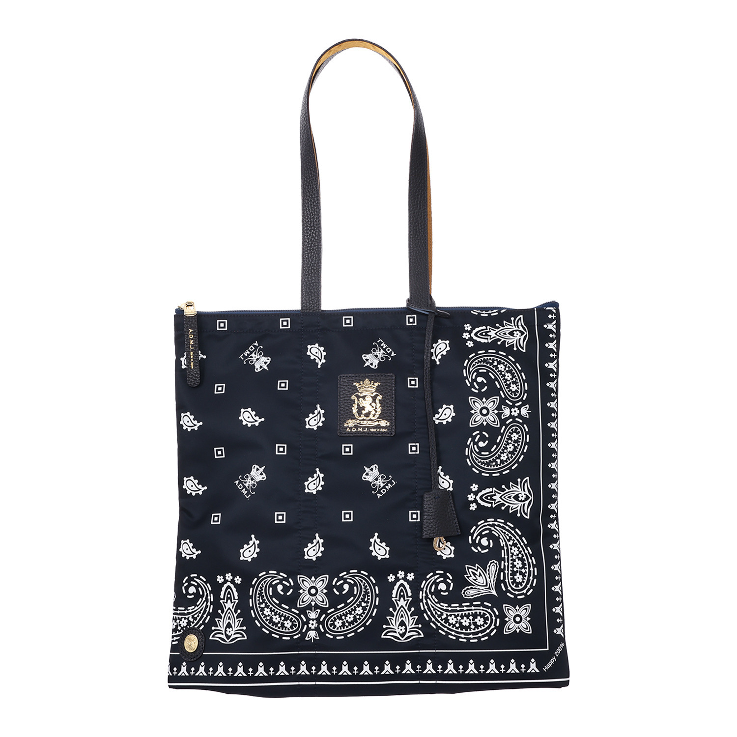 エーディーエムジェイ ナイロン バンダナプリント サブバッグ