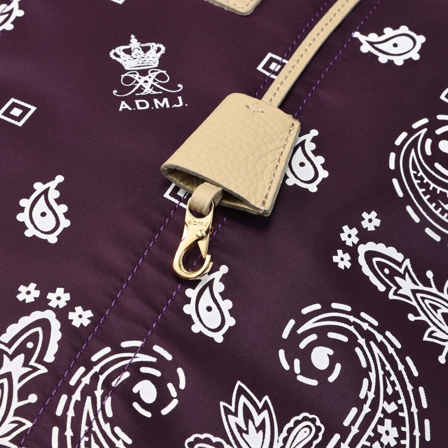 エーディーエムジェイ ナイロン バンダナプリント サブバッグ