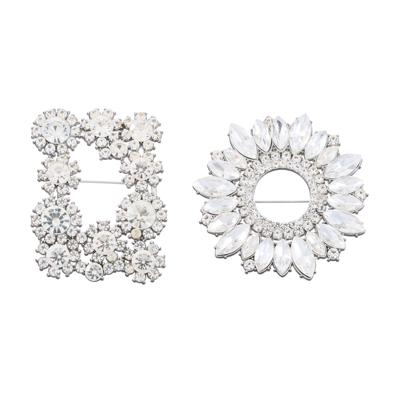 ティエドゥール キラキラブローチ付 ミンク調フェイクファー スタンドネックベスト＆ マフラー