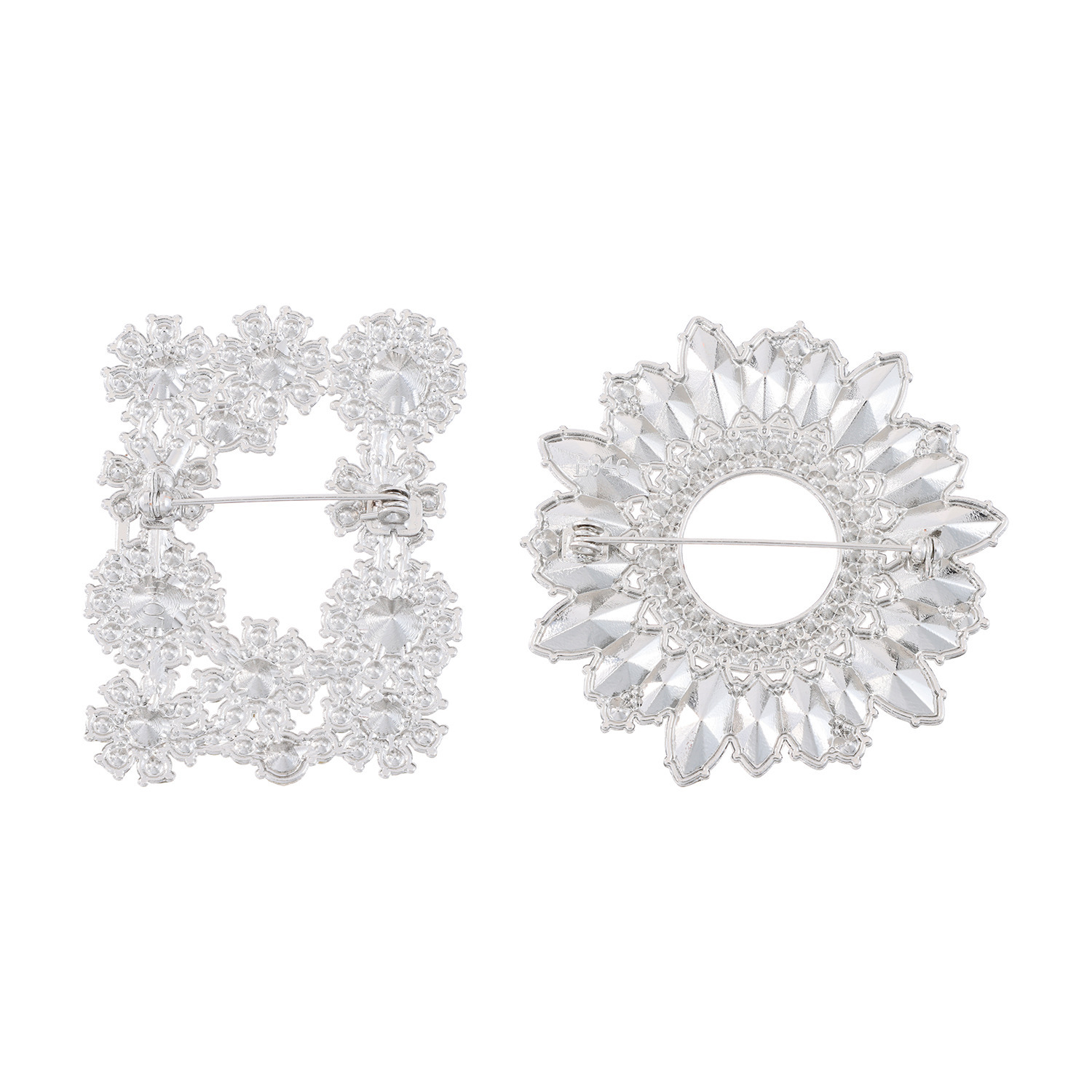 ティエドゥール キラキラブローチ付 ミンク調フェイクファー スタンドネックベスト＆ マフラー