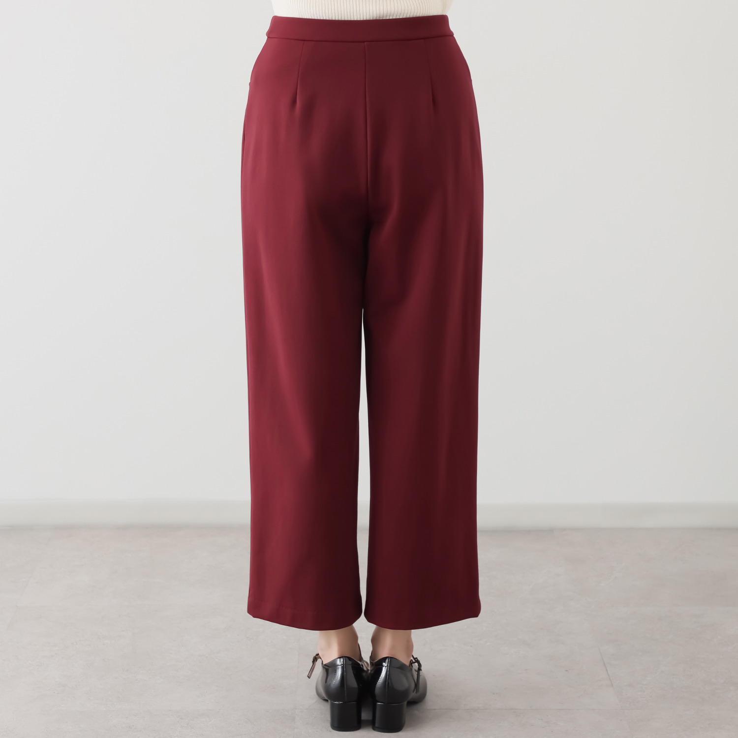 ピーツー とにかく気持ち良い 極上キュプラ裏起毛 ワイドストレートパンツ ＜股下６０ｃｍ＞