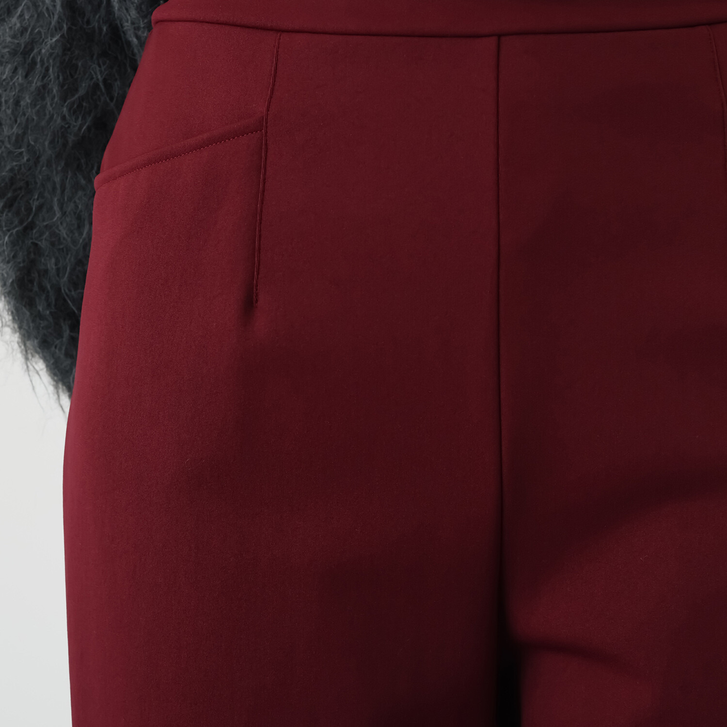 ピーツー とにかく気持ち良い 極上キュプラ裏起毛 ワイドストレートパンツ ＜股下６８ｃｍ＞