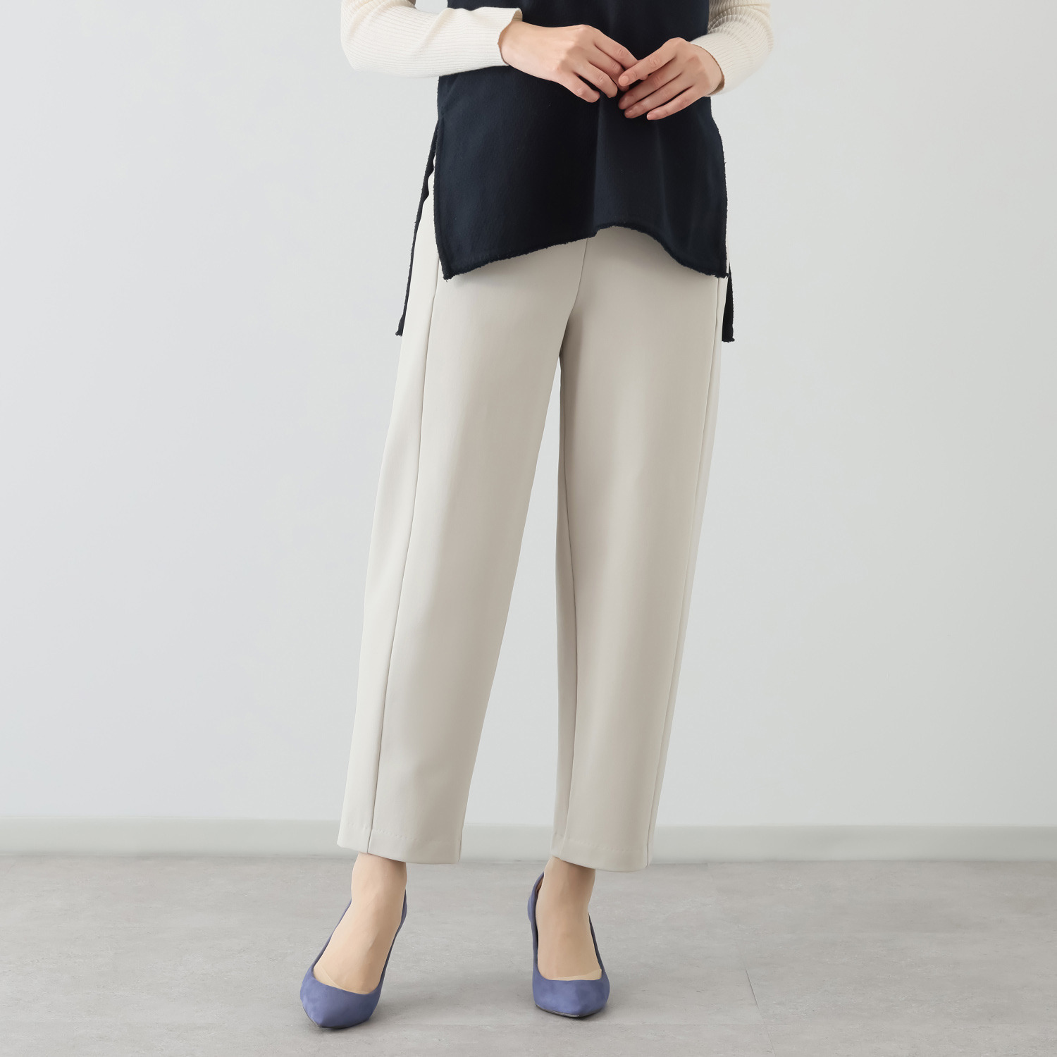 ピーツー とにかく気持ち良い 極上キュプラ裏起毛 ６枚接ぎ ソフトカーブパンツ 