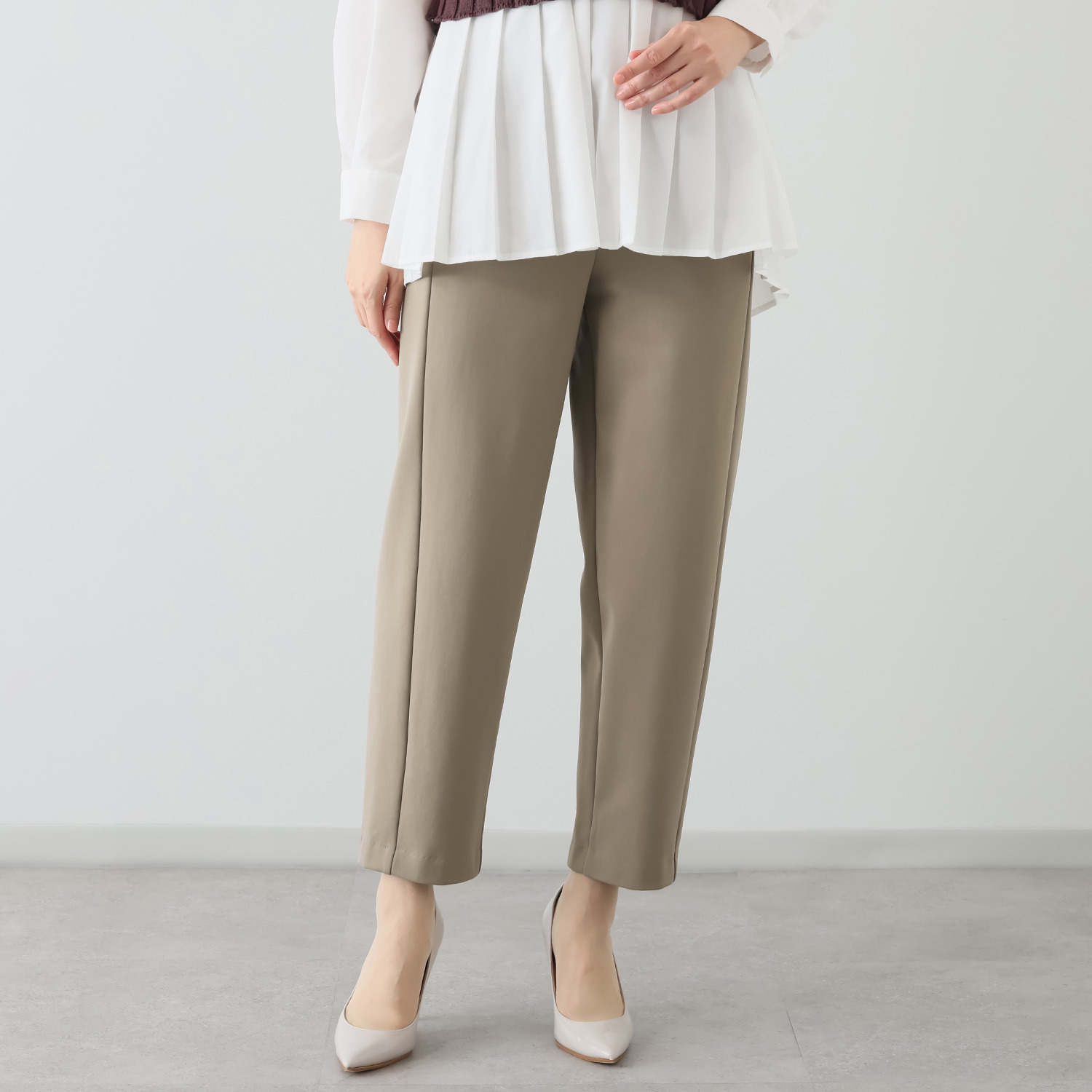 ピーツー とにかく気持ち良い 極上キュプラ裏起毛 ６枚接ぎ ソフトカーブパンツ 