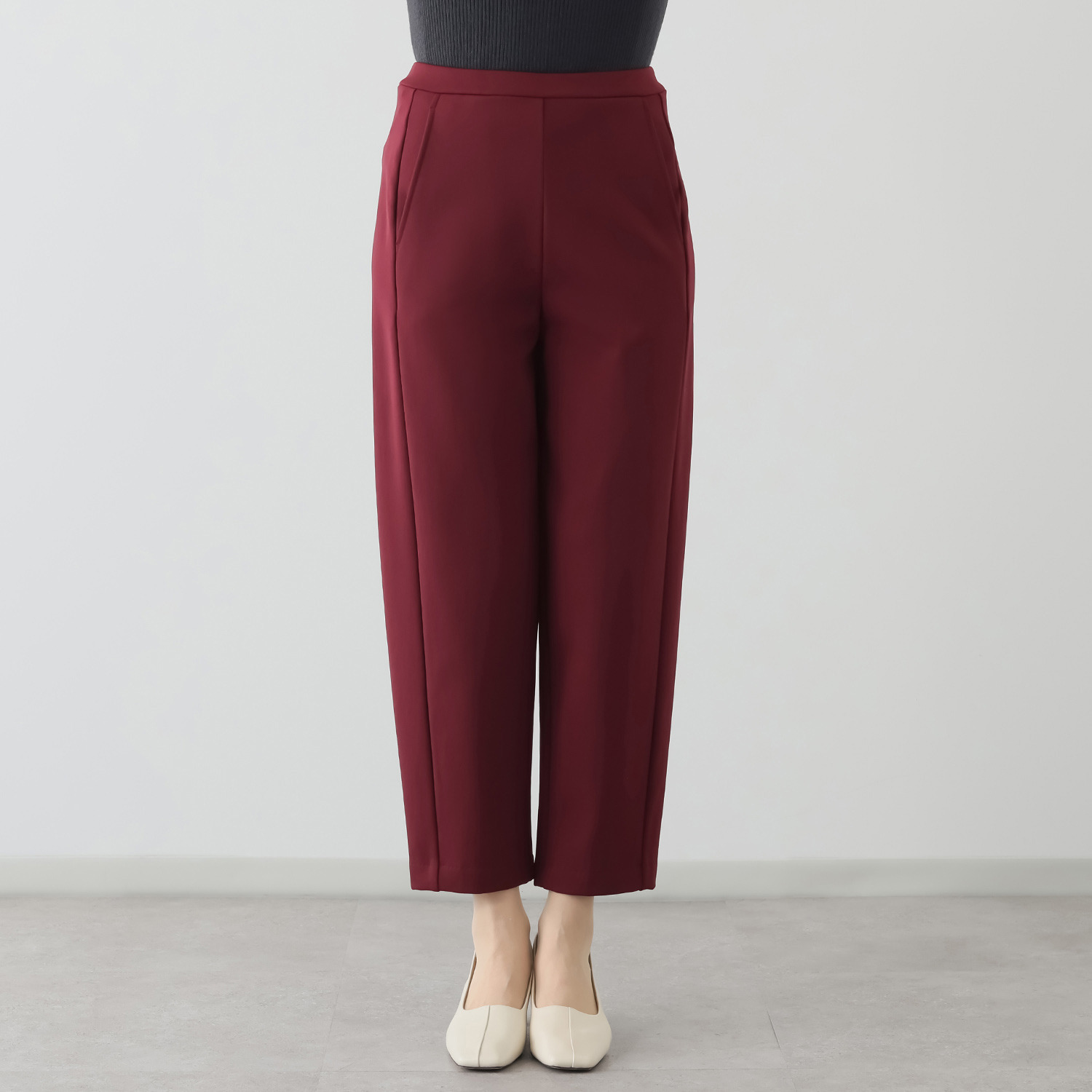 ピーツー とにかく気持ち良い 極上キュプラ裏起毛 ６枚接ぎ ソフトカーブパンツ 