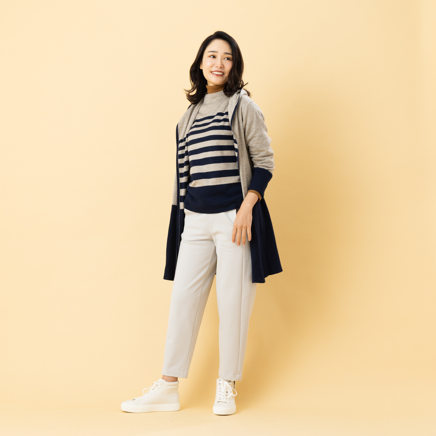 ピーツー とにかく気持ち良い 極上キュプラ裏起毛 ６枚接ぎ ソフトカーブパンツ 