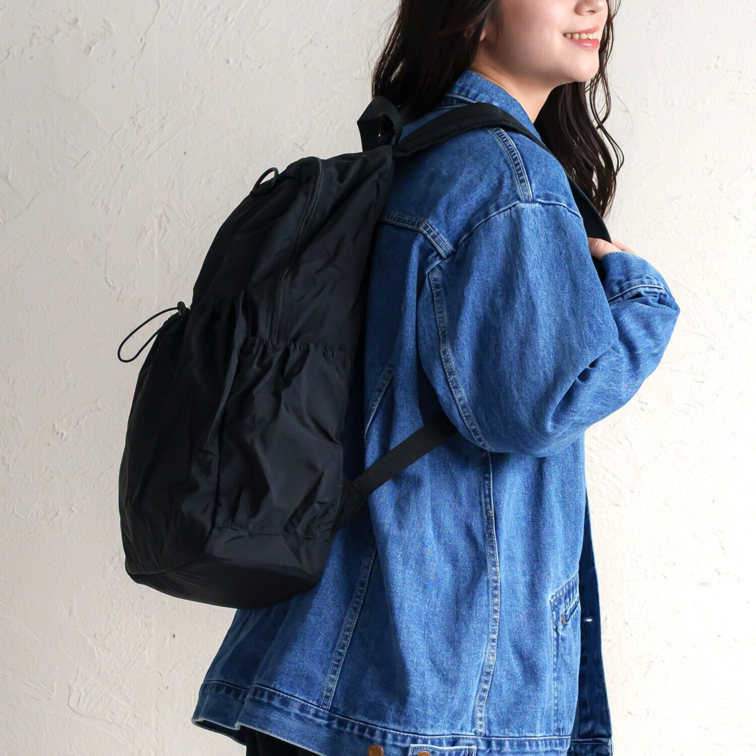 かわいい雑貨屋さん グロリア 驚きの軽さ！たっぷり収納 ドローストリング バックパック