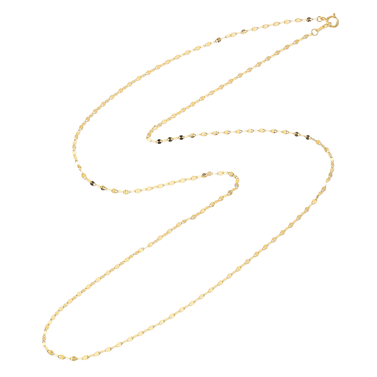 ファシーノアルジェント シルバー ペタルチェーン ロングネックレス