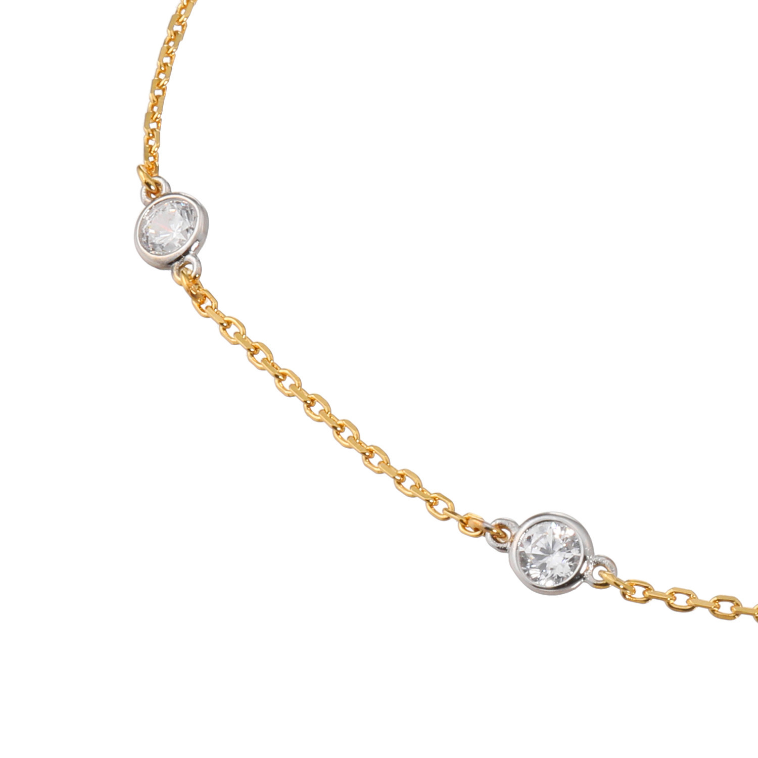 ファシーノアルジェント シルバー ＣＺ ステラータデザイン ツーカラー ステーションブレスレット